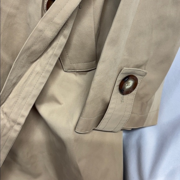 Michael Kors full button up collard belted ginger root trench coat  XL - Picture 8 of 16